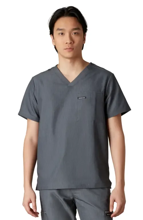 Brighton 3-Pocket Scrub Top by Members Only