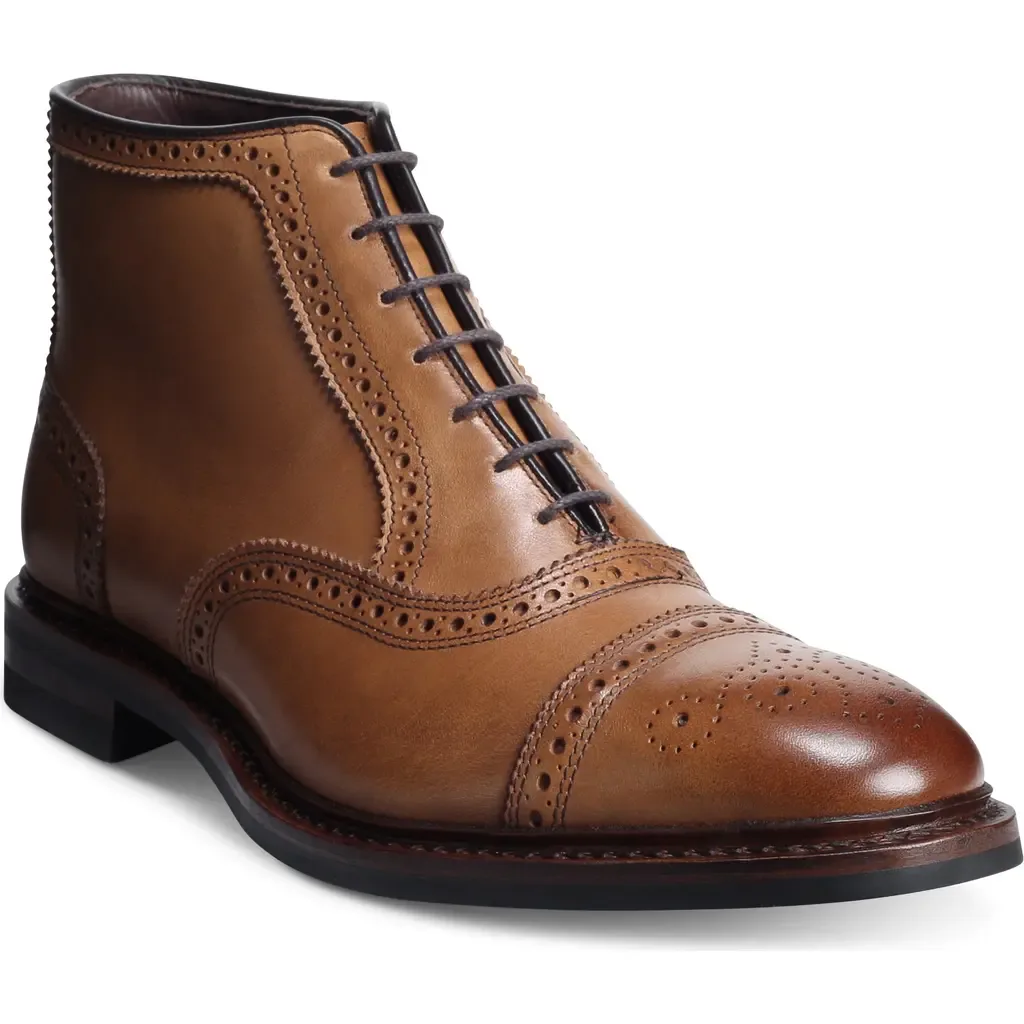 Hamilton Wingtip Waterproof Chukka Boot in Walnut Leather by Allen Edmonds