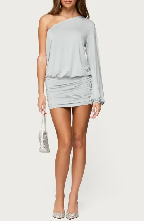 Athelia One-Shoulder Single Long Sleeve Minidress by EDIKTED