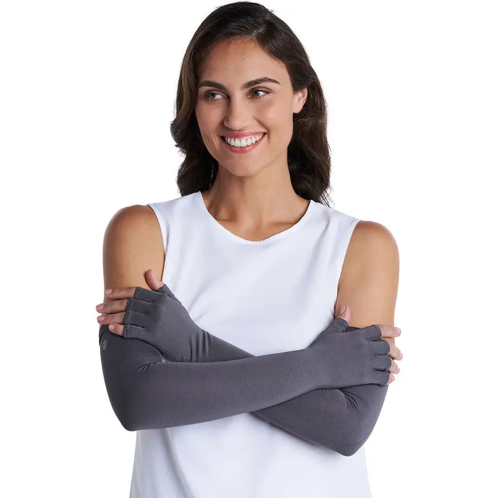 Perpetua Long Fingerless UV Sun Gloves, UPF 50+ Sun Protection by Coolibar