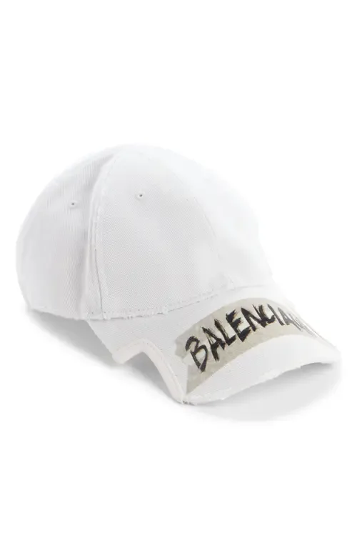 Masking Tape Logo Baseball Cap by Balenciaga
