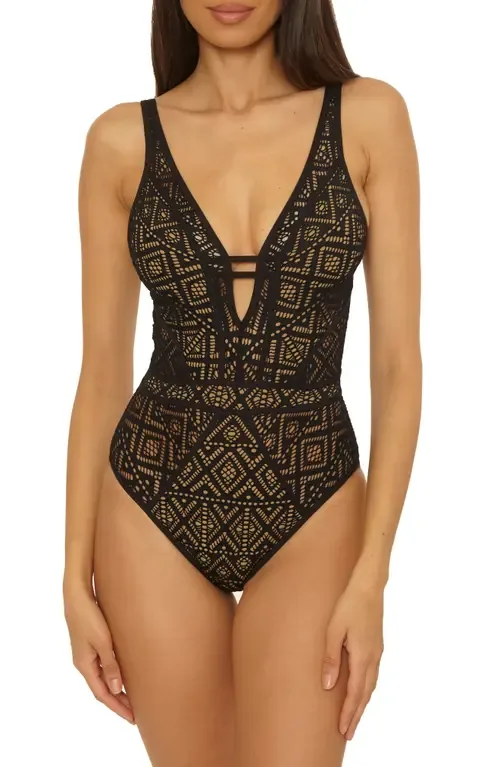 Keyhole One-Piece Swimsuit by BECCA