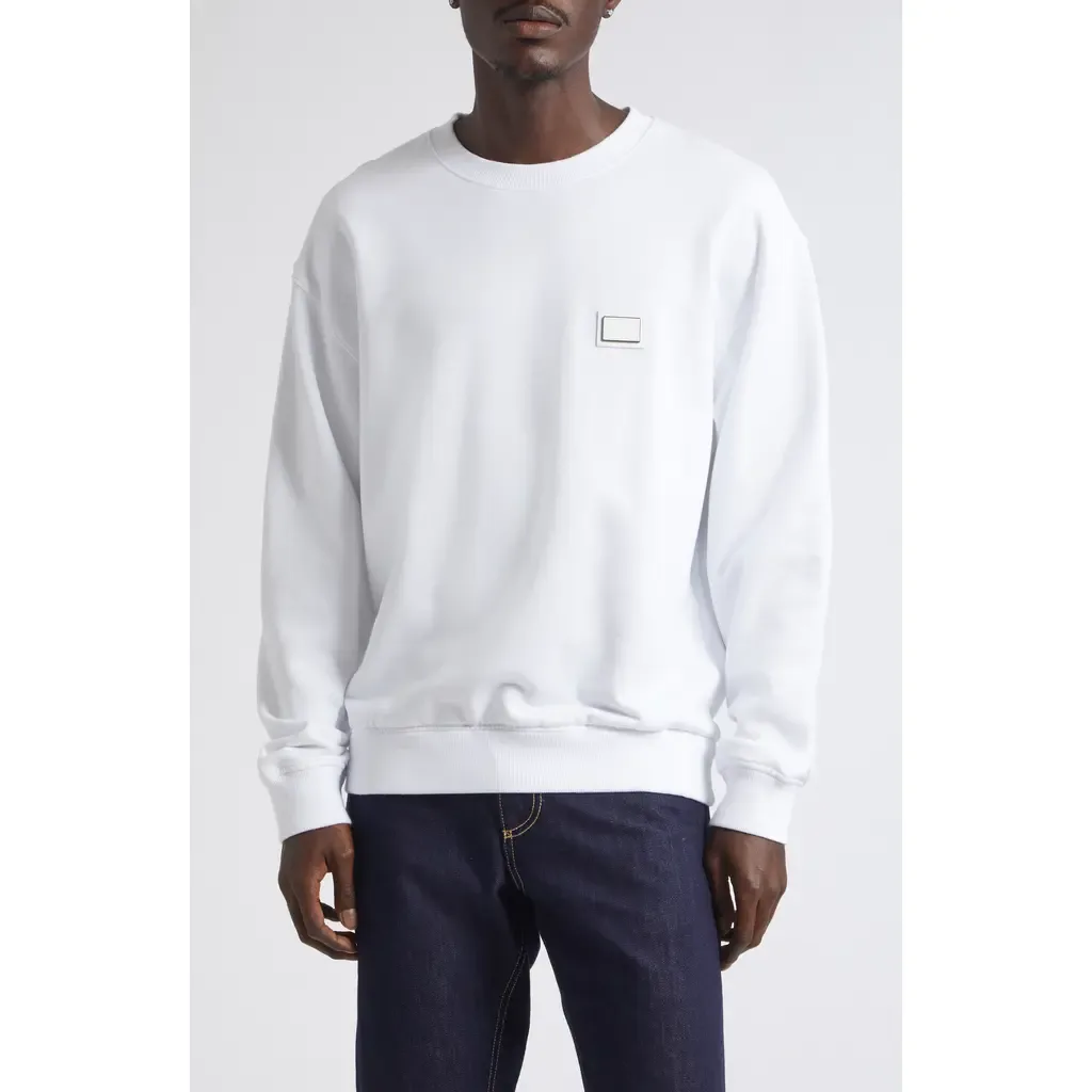 Logo Plate Cotton Sweatshirt by Dolce&Gabbana
