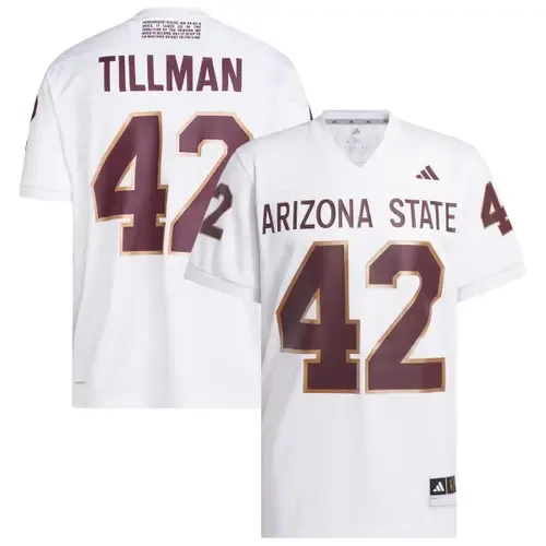 Adidas Pat Tillman #42 Arizona State Sun Devils Away Icon Premier Football Jersey by adidas