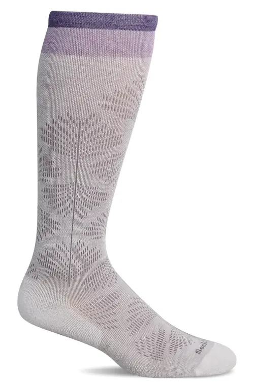 Full Floral Wide Calf Compression Socks by SOCKWELL
