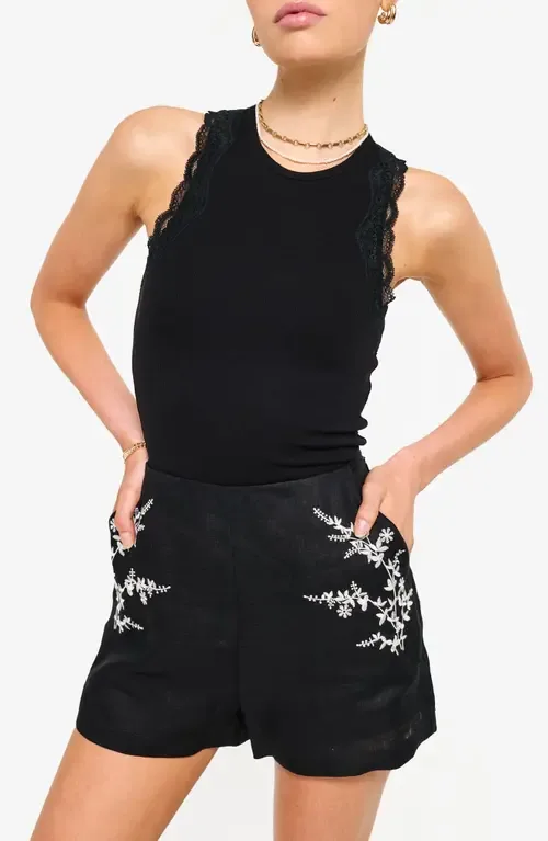 Rian Lace Rib Tank by CAMI NYC