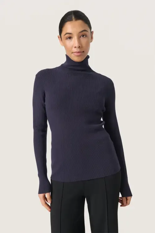 SLSina Rollneck Slim Fit Pullover by Soaked in Luxury