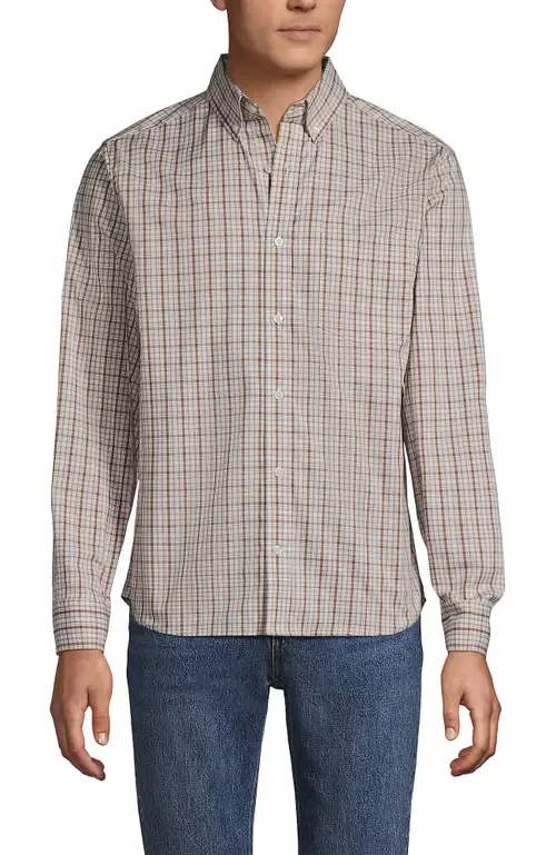 Traditional Fit Long Sleeve Travel Kit Shirt