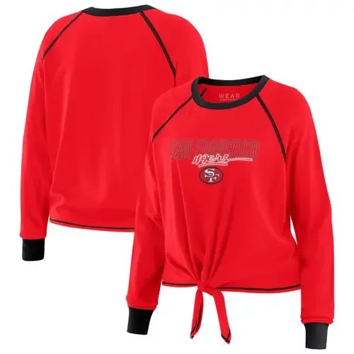 WEAR by Erin Andrews San Francisco 49ers Tie-Front Long Sleeve T-Shirt by WEAR by Erin Andrews