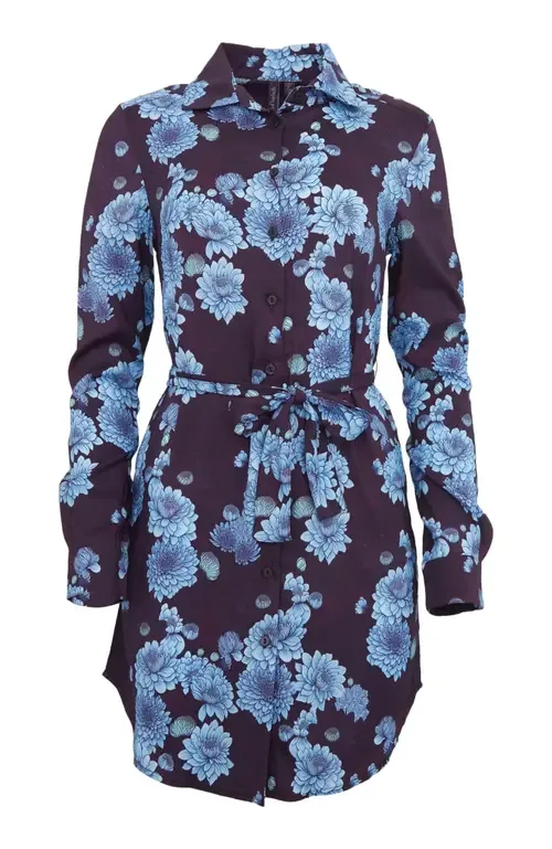Dorethy Stretch Viscose Shirt Dress by Lords of Harlech