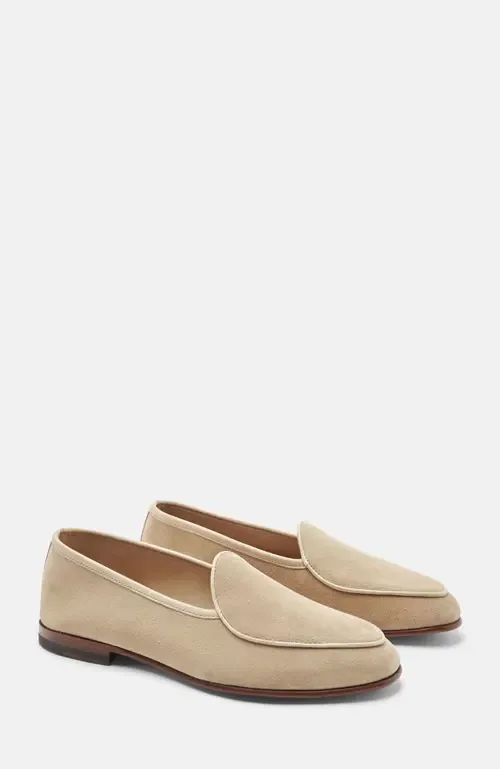 Nils Loafers in Sand - Suede by SCAROSSO