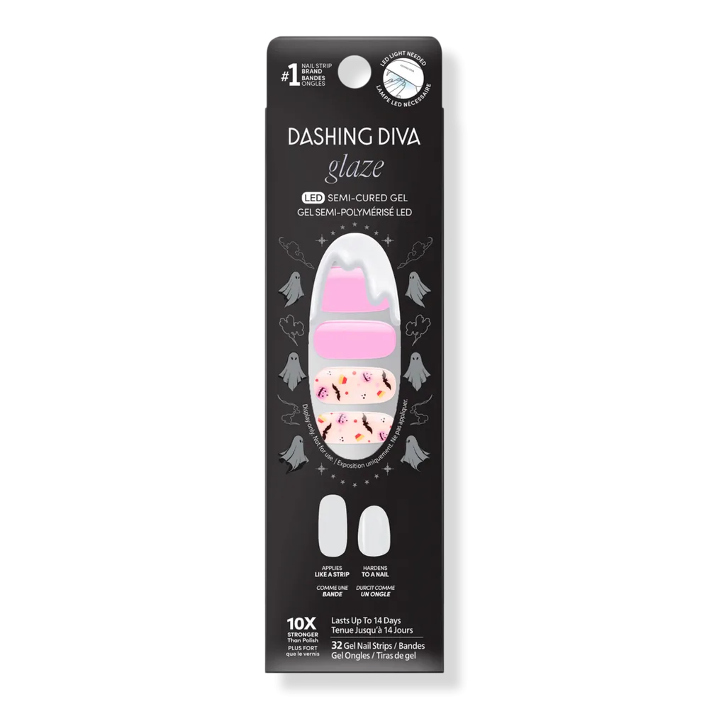 GLAZE Design Semi-Cured Gel Nail Strips, What's Your Costume by Dashing Diva