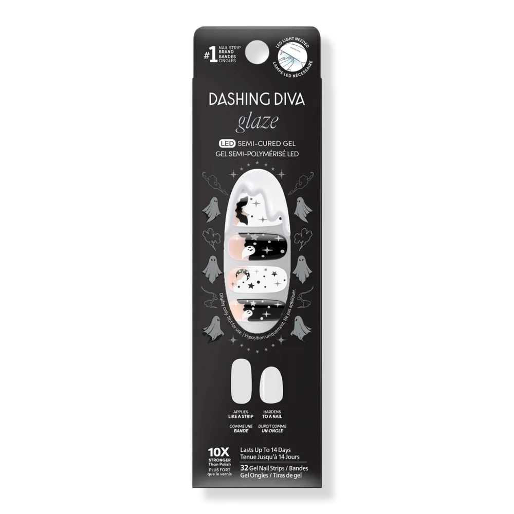 GLAZE Design Semi-Cured Gel Nail Strips, by Night by Dashing Diva