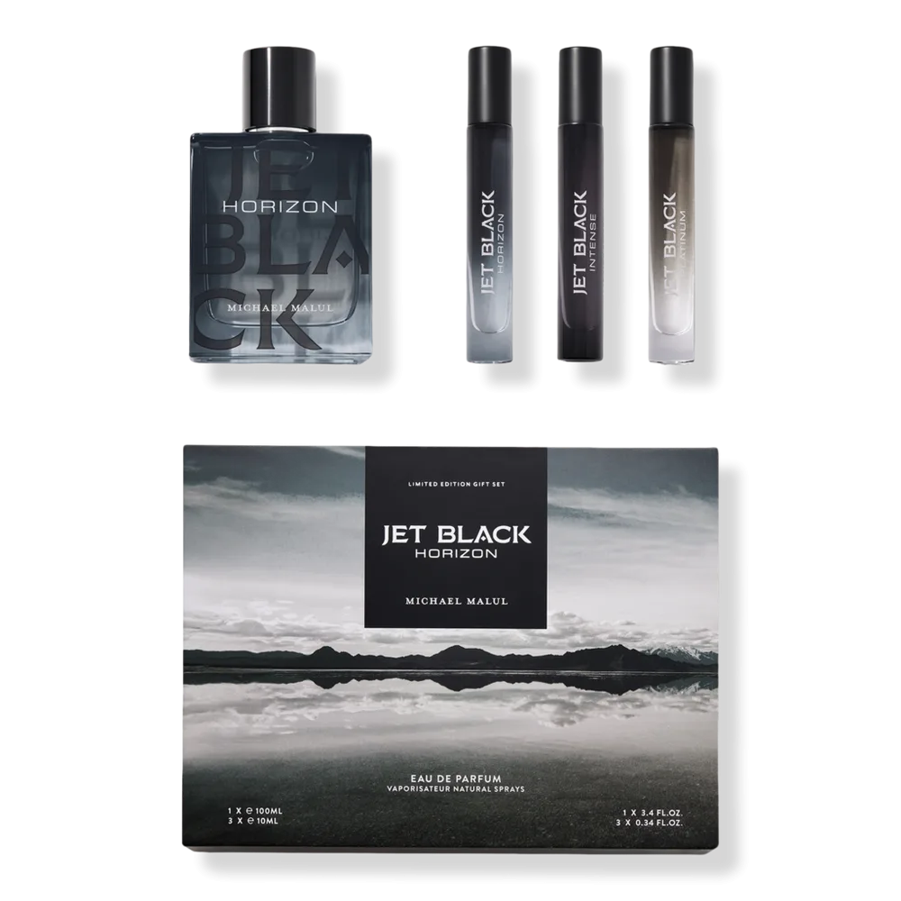 Jet Black Horizon Eau De Parfum Gift Set by Michael Malul