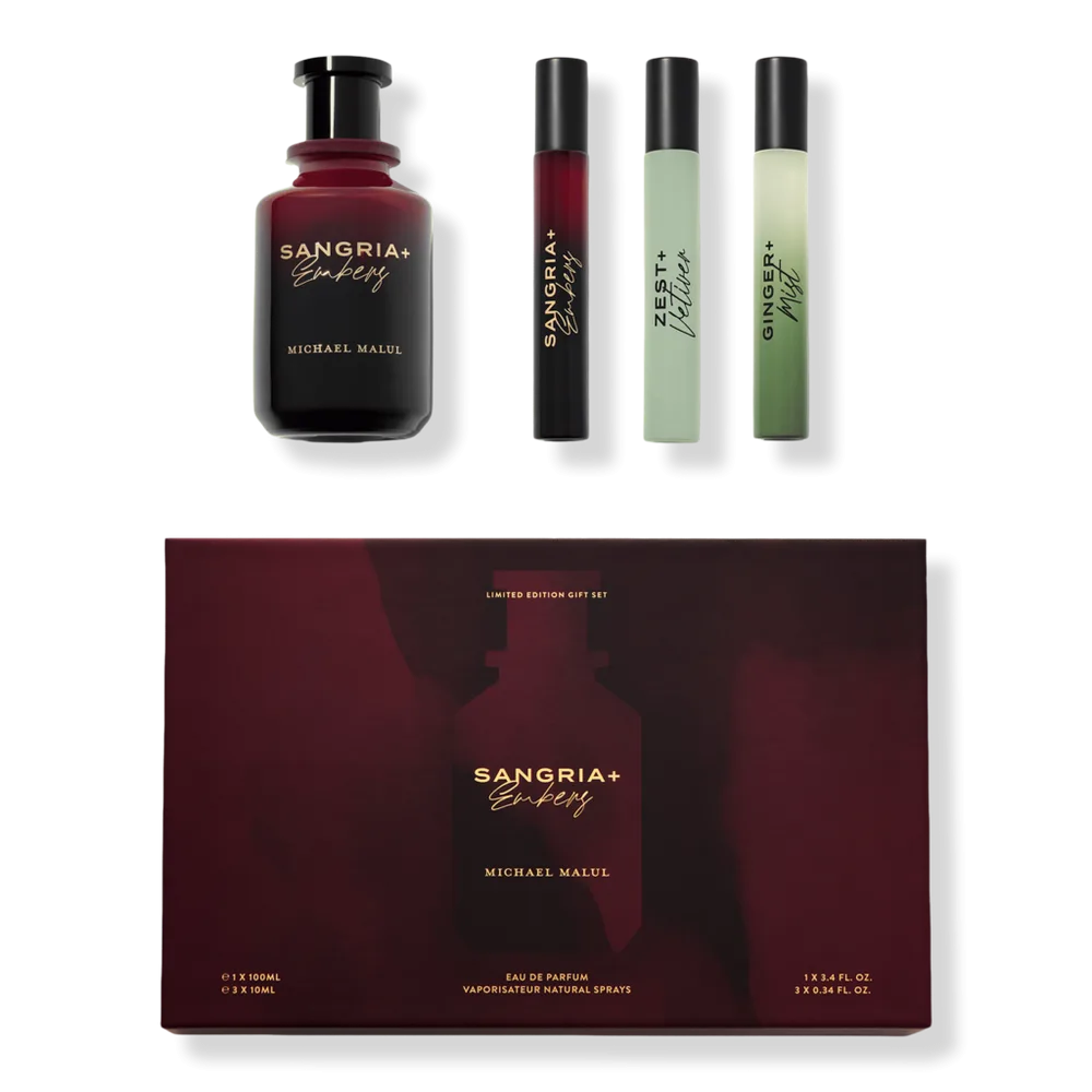 Sangria + Embers Eau De Parfum Gift Set by Michael Malul