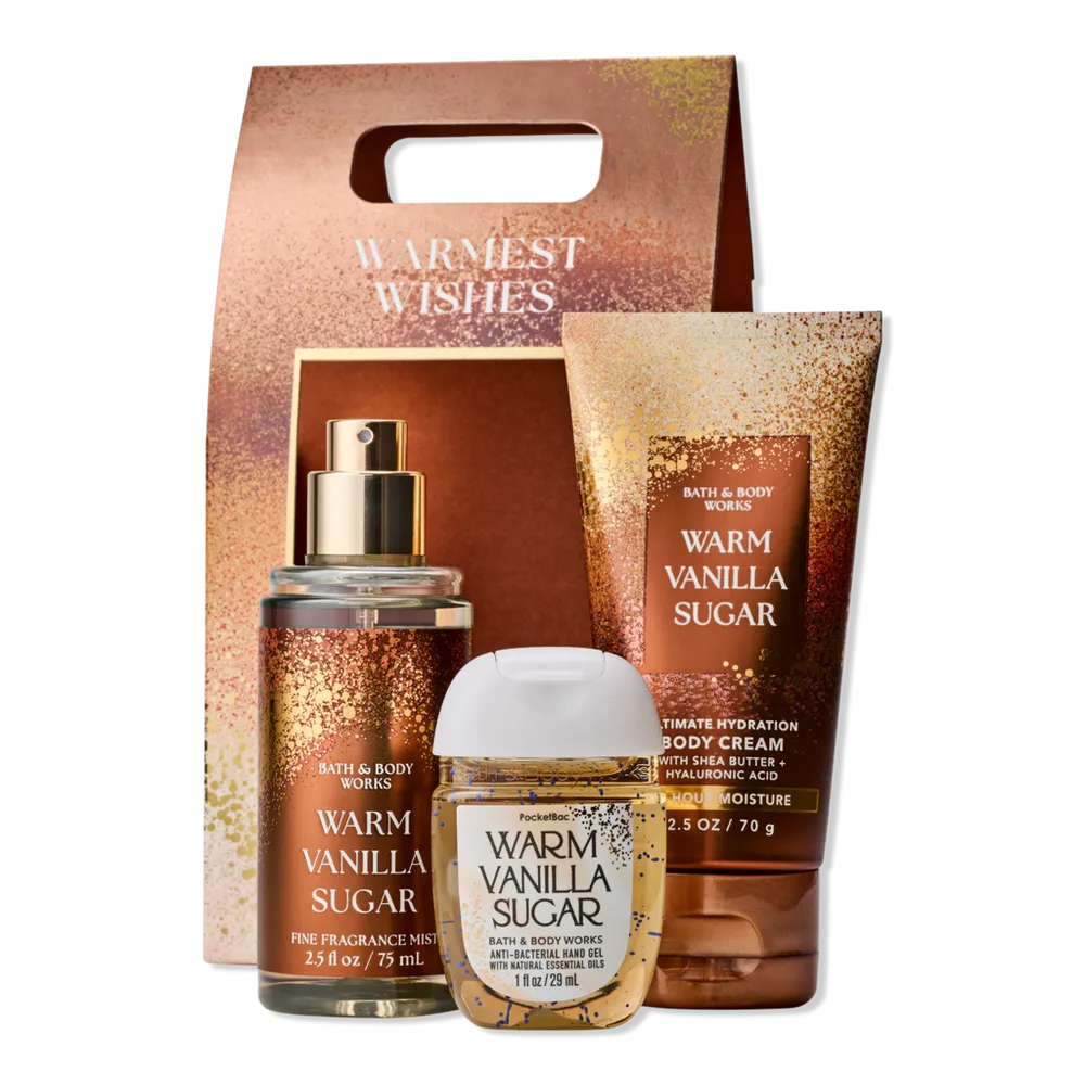 Warm Vanilla Sugar Travel Size Gift Set by Bath & Body Works