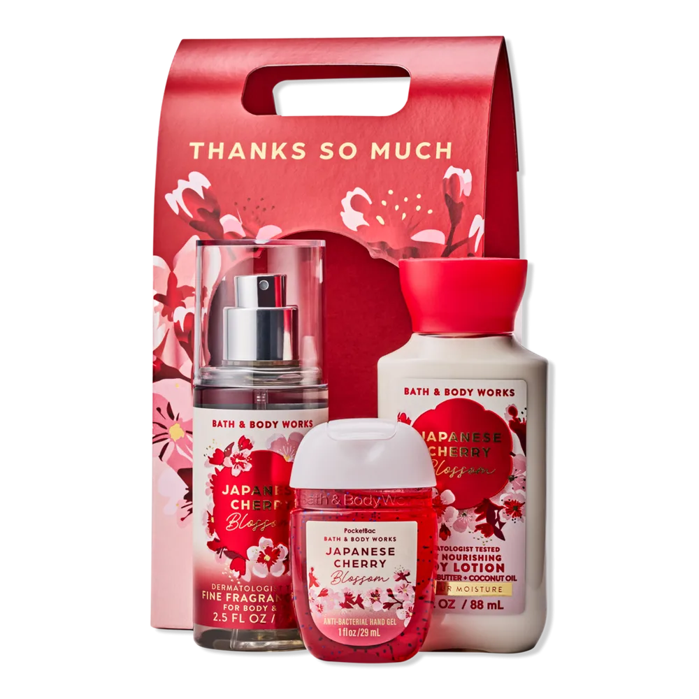Japanese Cherry Blossom Travel Size Gift Set by Bath & Body Works