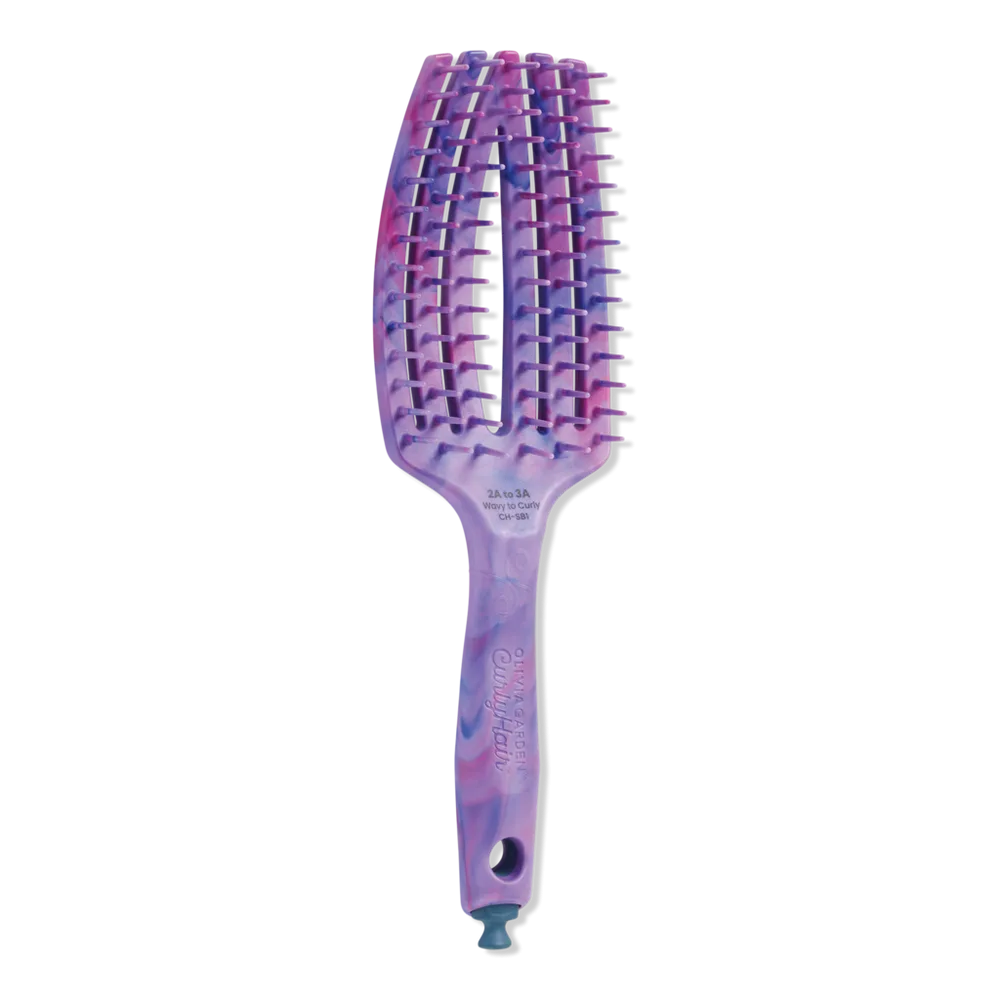 CurlyHair Splash Single Bristle Vented Brush by Olivia Garden