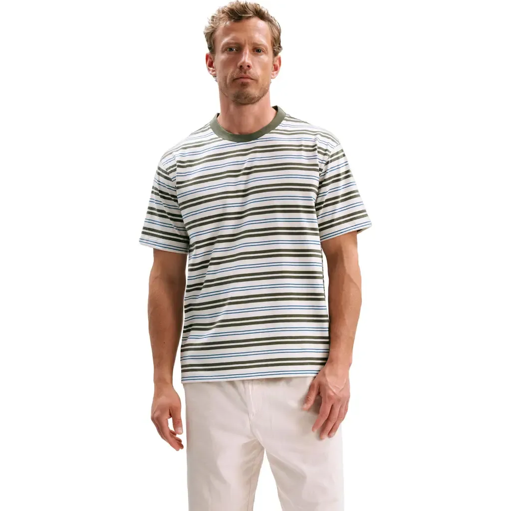 The Recycled Stripe Tee by Richer Poorer