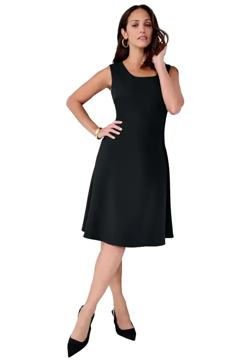 Bi-Stretch Fit and Flare Dress