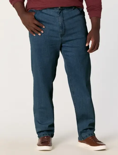 Continuous Comfort Stretch Jeans by Harbor Bay by DXL