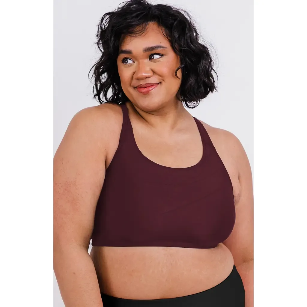 Racerback Swim Bra with Removable Cups by Calypsa