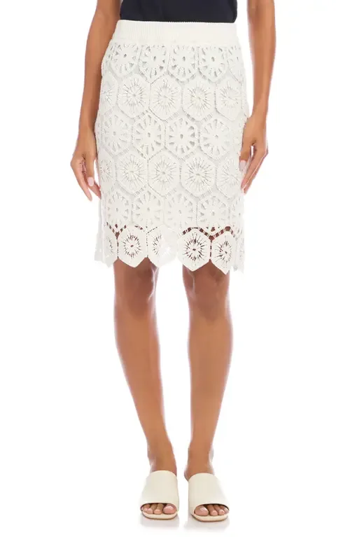Open Stitch Skirt by Karen Kane