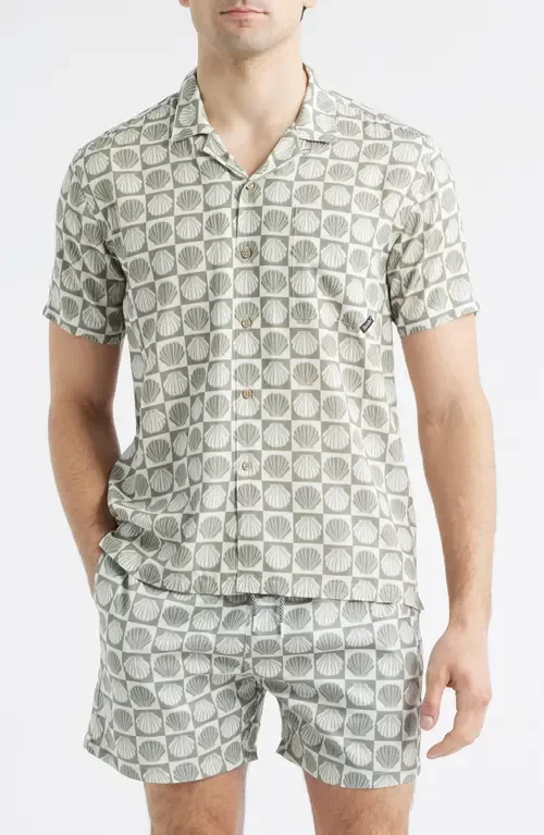 Seashell Print Camp Shirt by Boardies