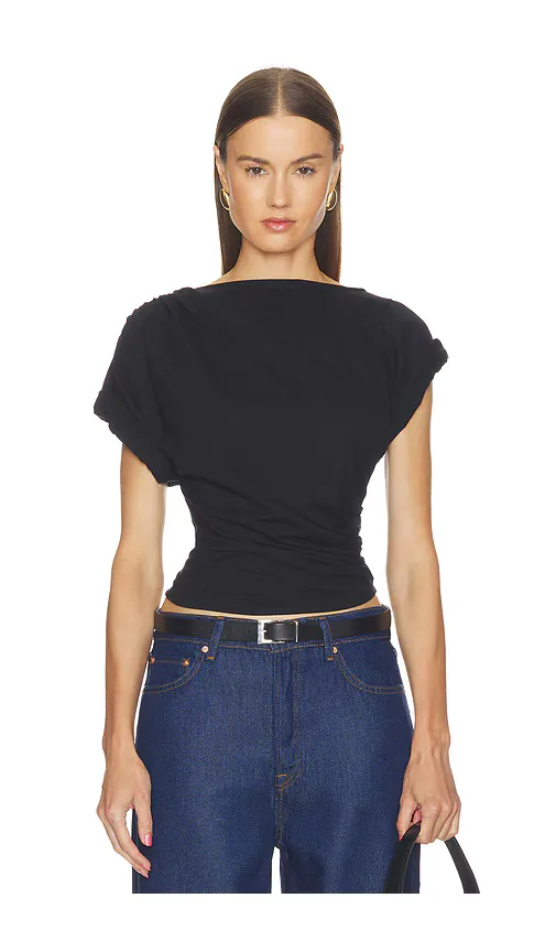 Francine Pleated Short Sleeve T-Shirt