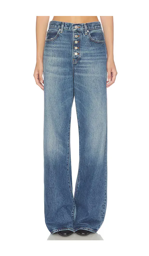 The Loose Exposed Buttons Jeans by FRAME