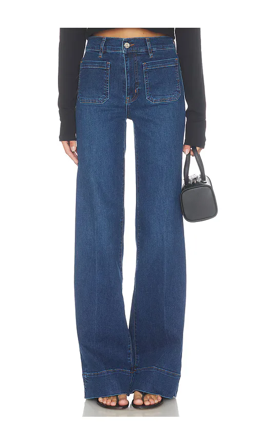 Le Slice Slim Palazzo Long Jeans by FRAME