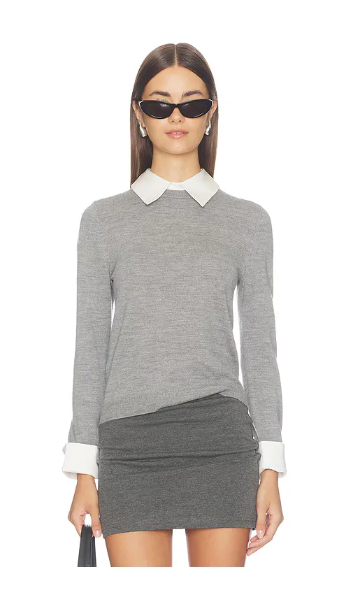 Poral Collared Sweater by Alice + Olivia