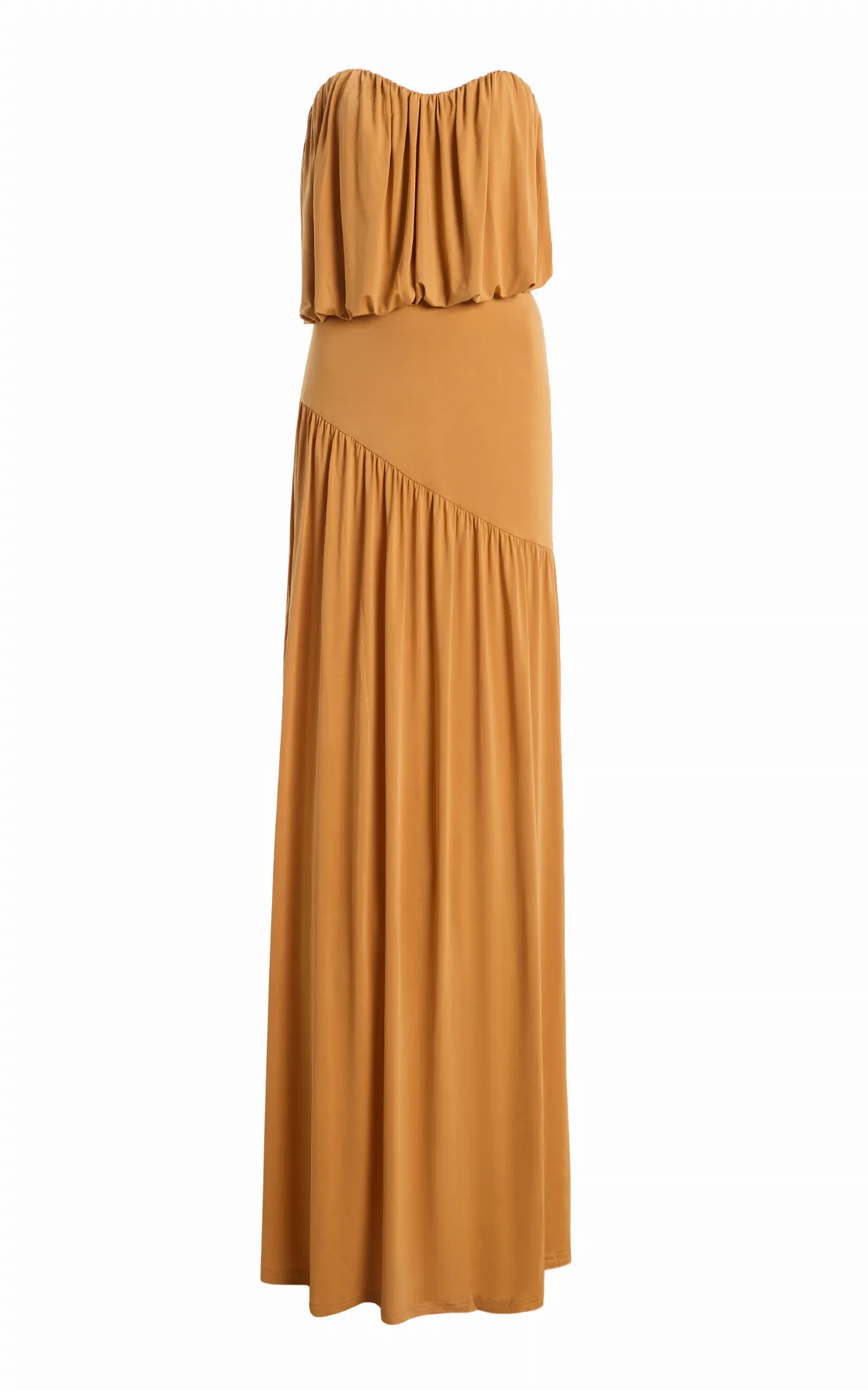 Withheld Gathered Crepe Maxi Dress by Third Form