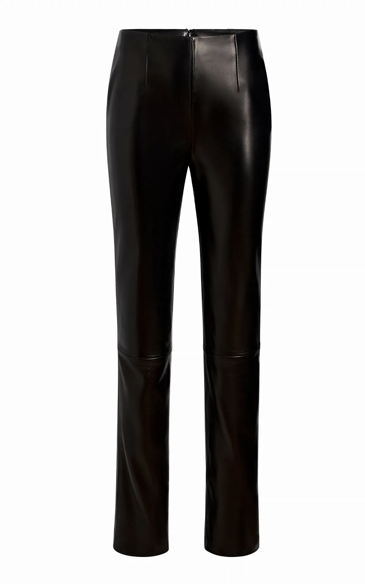 Ryden Plonge Leather Straight-Leg Pants by Khaite