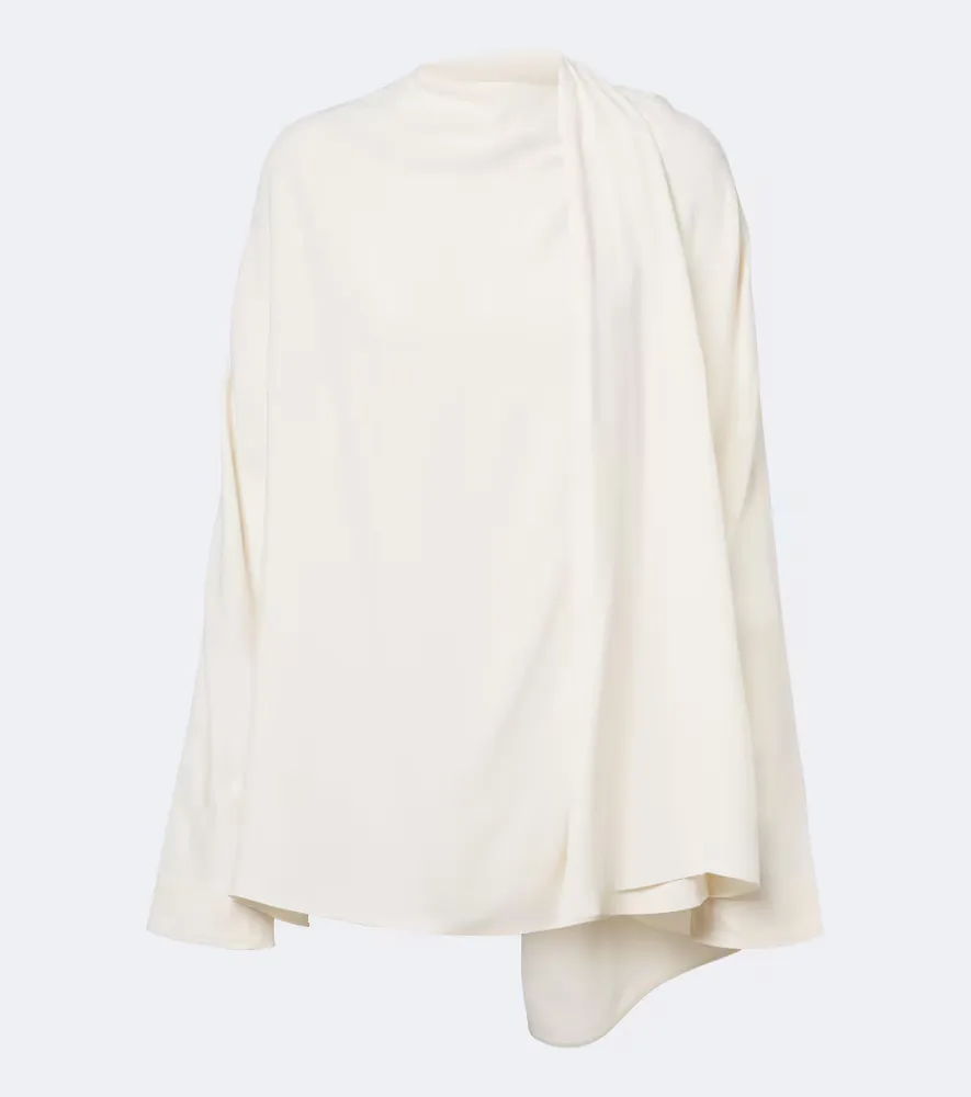 Draped Cady Blouse by Toteme