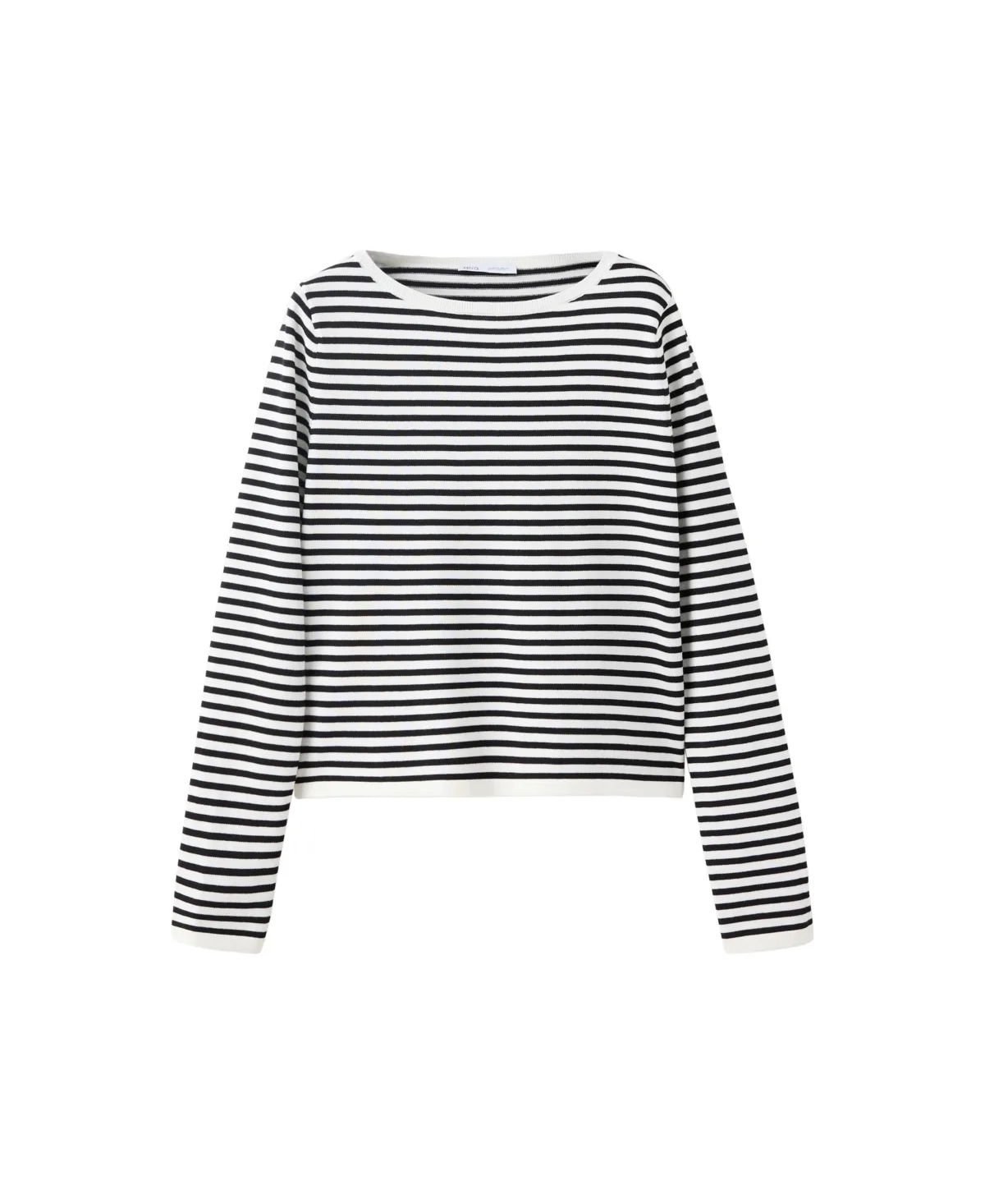Striped Crewneck Long-Sleeve Sweater by Mango