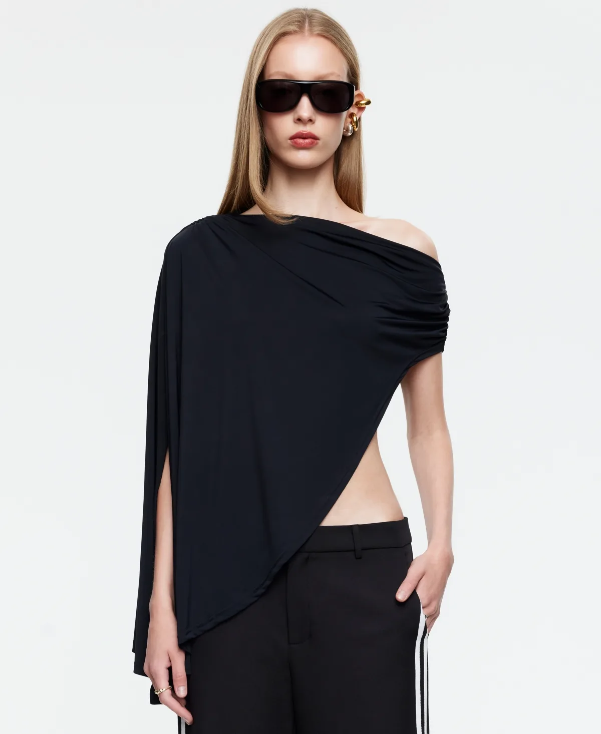 Reborn Pull-On Poncho Sweater by Lioness