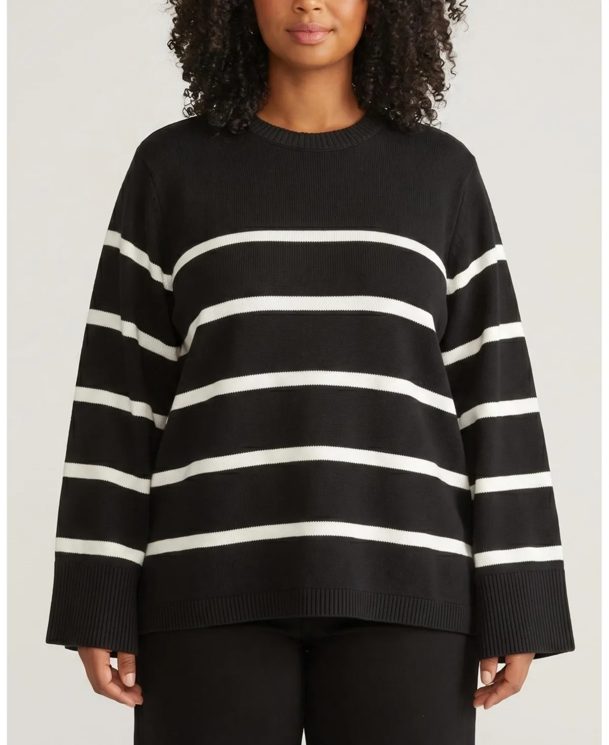 Wide Sleeve Cotton Sweater by Universal Standard
