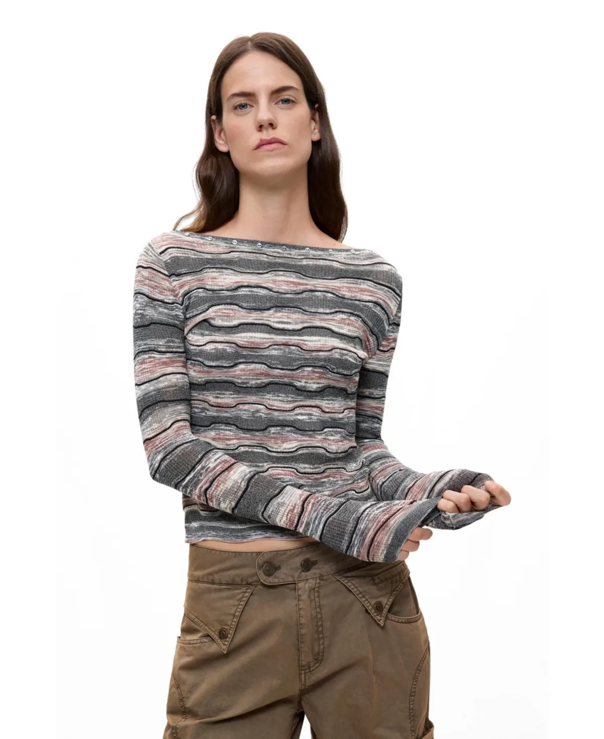 Fine Striped Sweater by Desigual