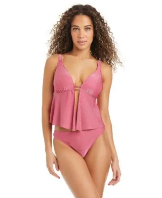 Fly Away Tankini Hipster Bottoms V Neck Tankini Top by Bar Iii