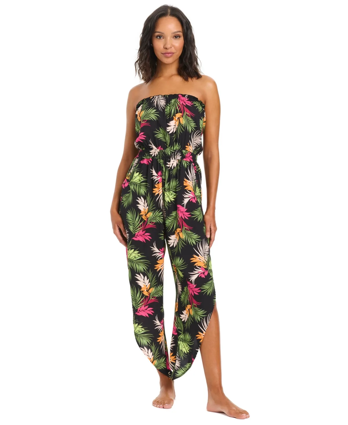 Havana Heat Tube Swim Cover-Up Jumpsuit by Bar Iii