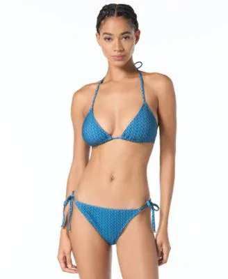 String Bikini Swim Top Tie Bikini Swim Bottoms by Michael Michael Kors