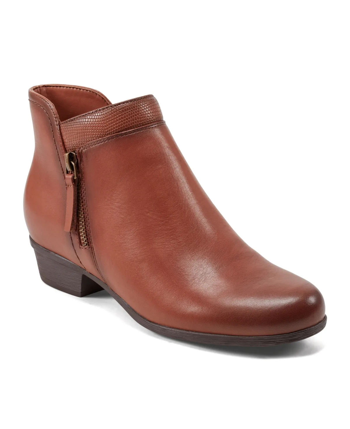 Carly Side Zip Casual Ankle Booties by Rockport