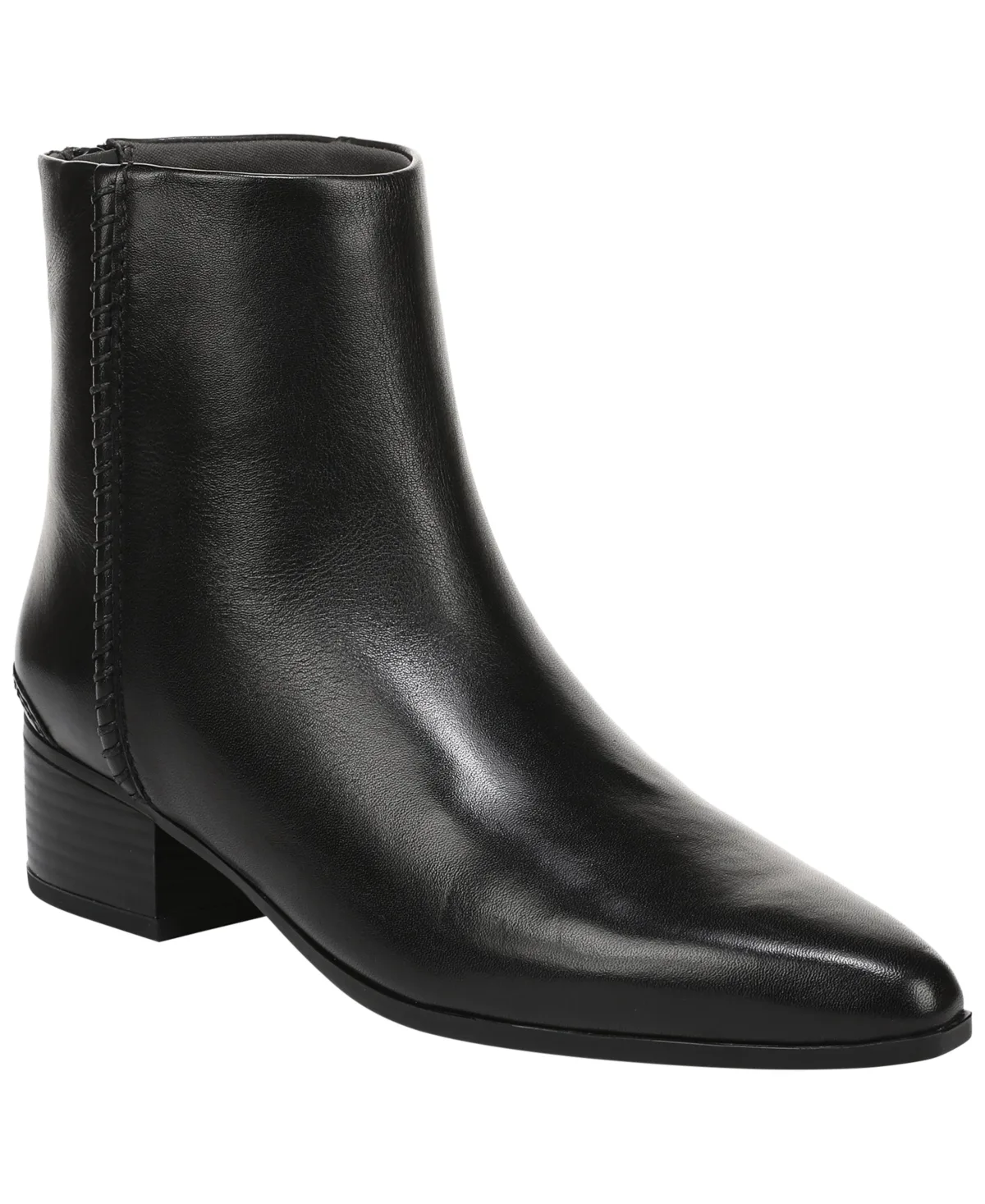 Leather & Suede Pointed Toe Ankle Booties by Franco Sarto