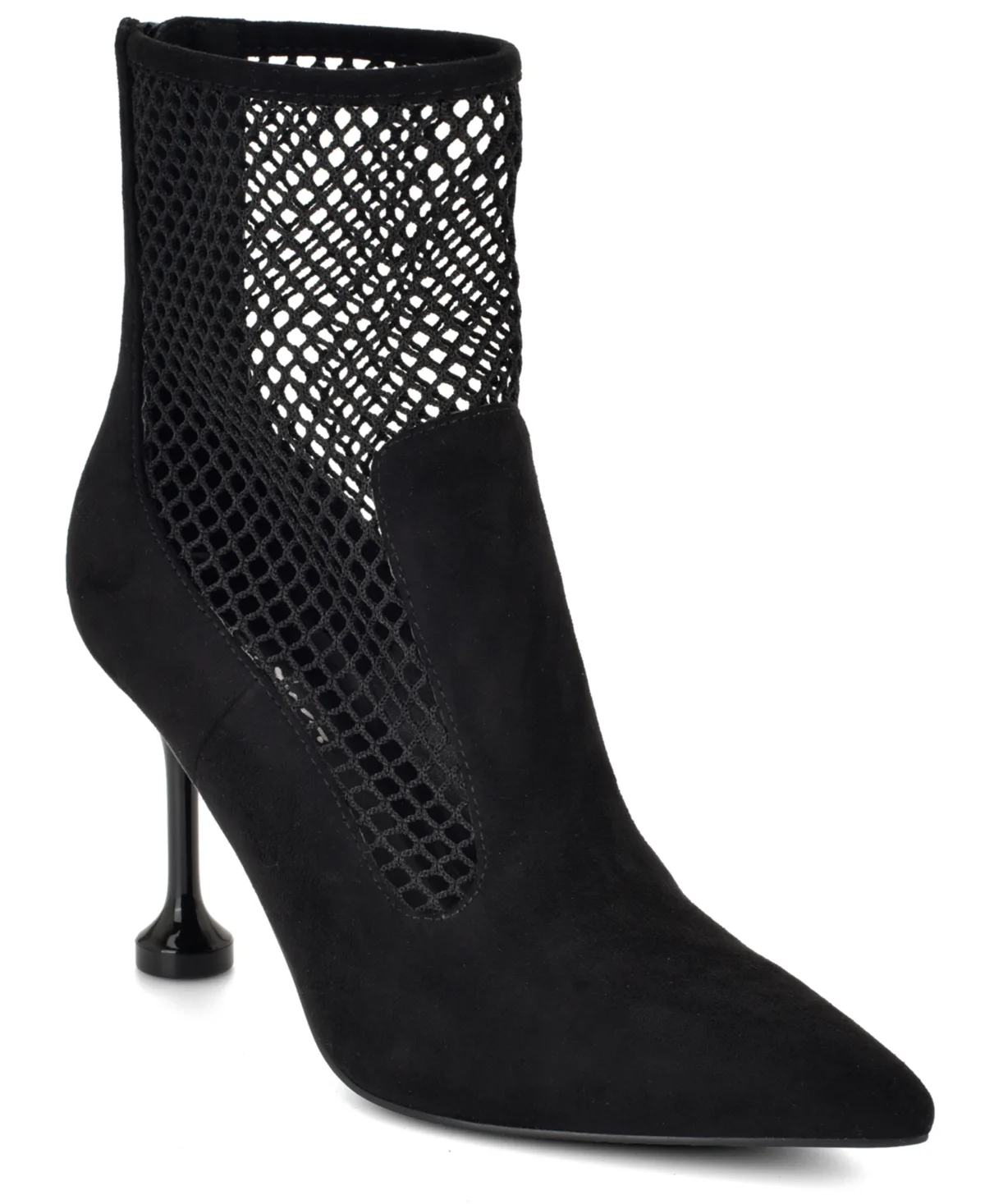 Goane Fishnet Pointed Toe Dress Booties