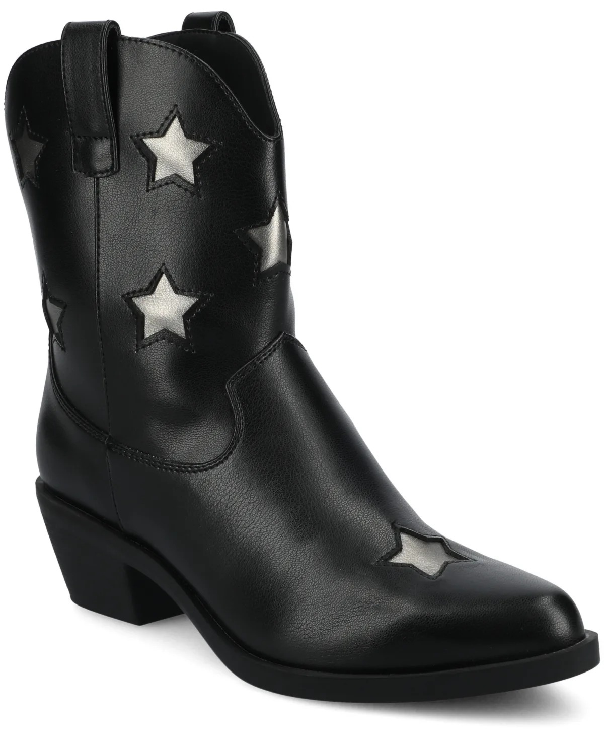 Underwood Cuban Heel Casual Comfort Ankle Booties by Journee Collection