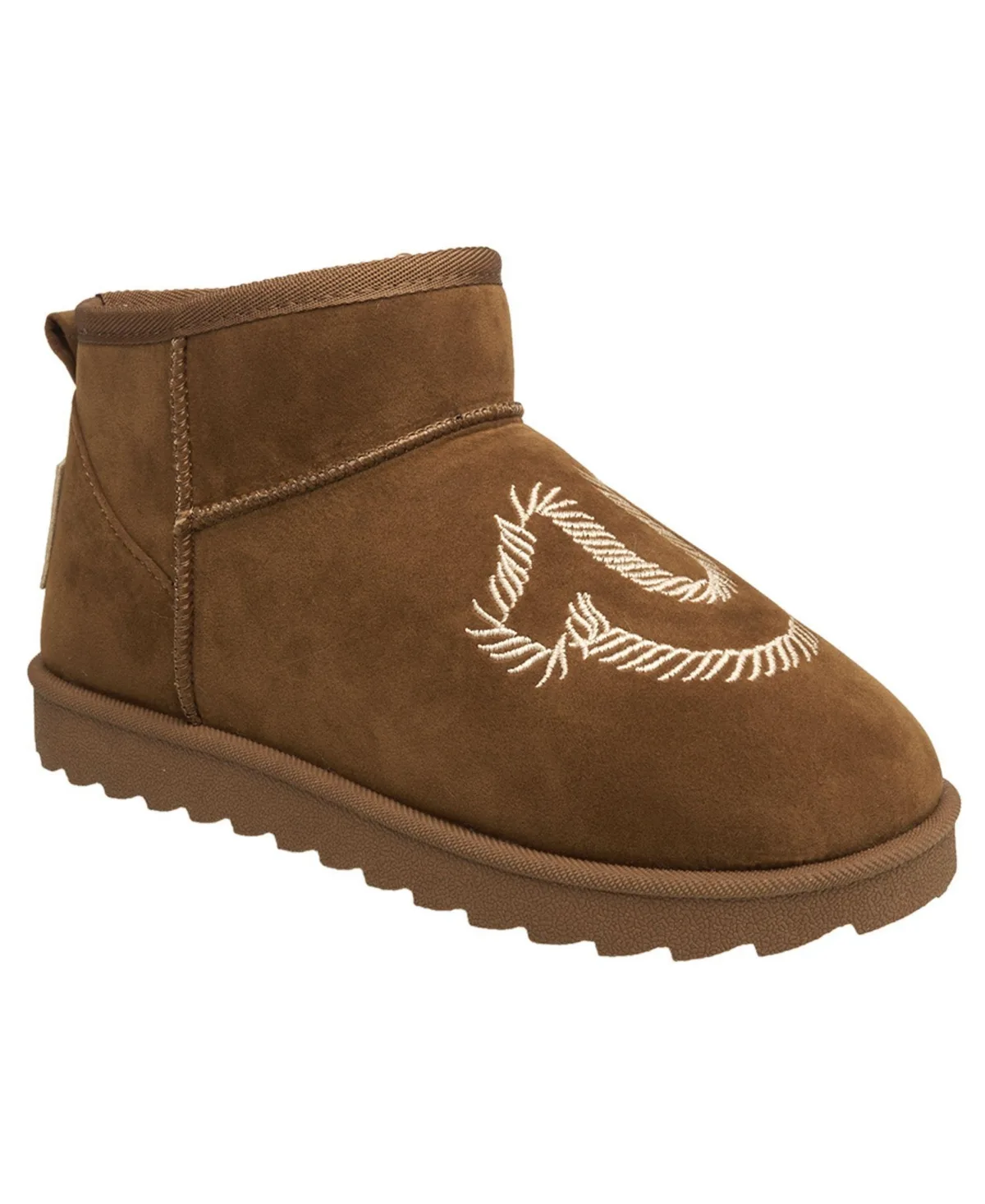 Dua Faux Suede Horseshoe Logo Boot by True Religion