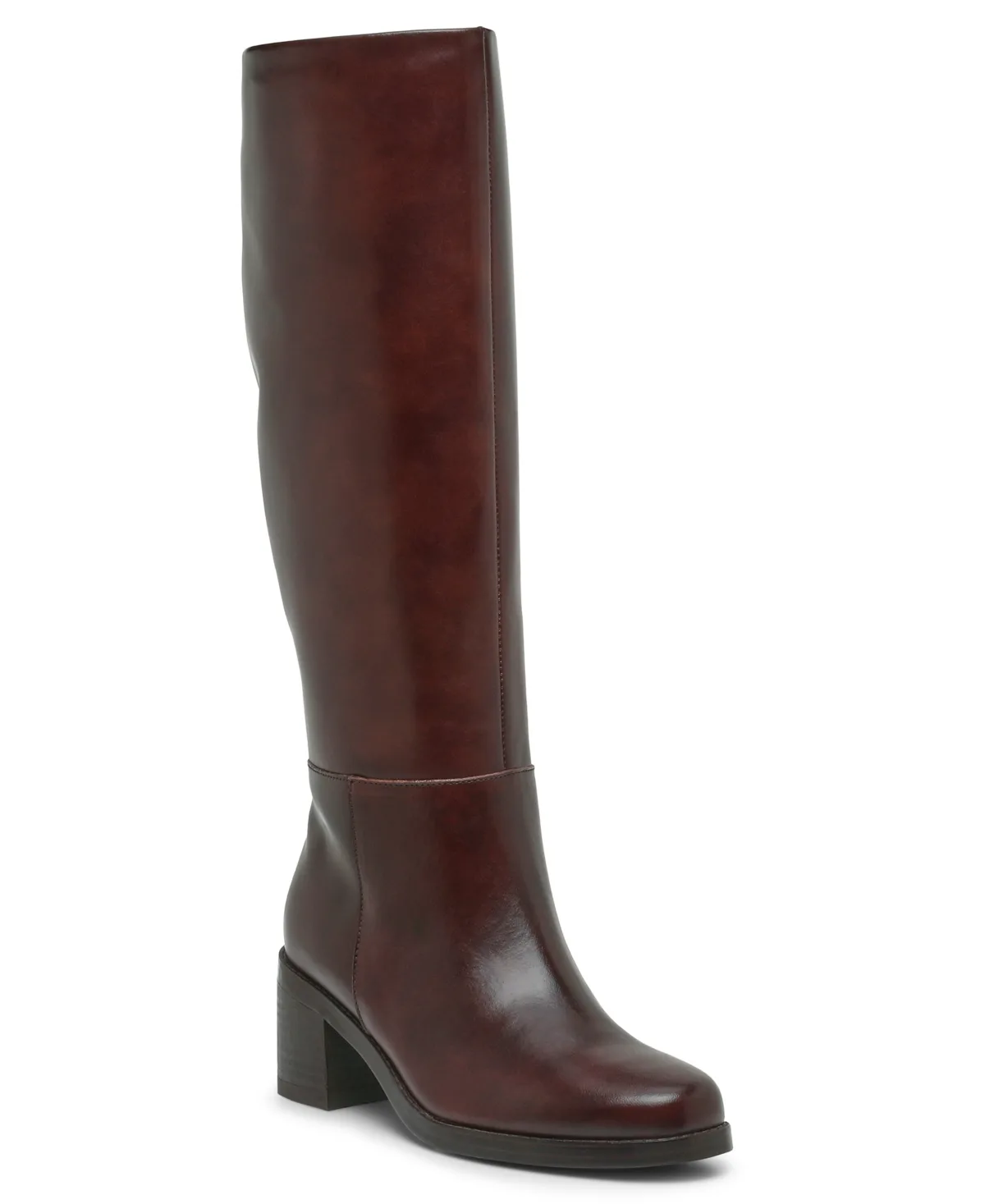 Ammar Wide-Calf Block Heel Boots