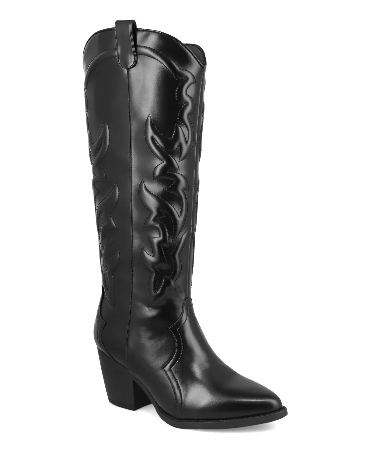 Spenser Pointed Toe Western Style Tall Boots