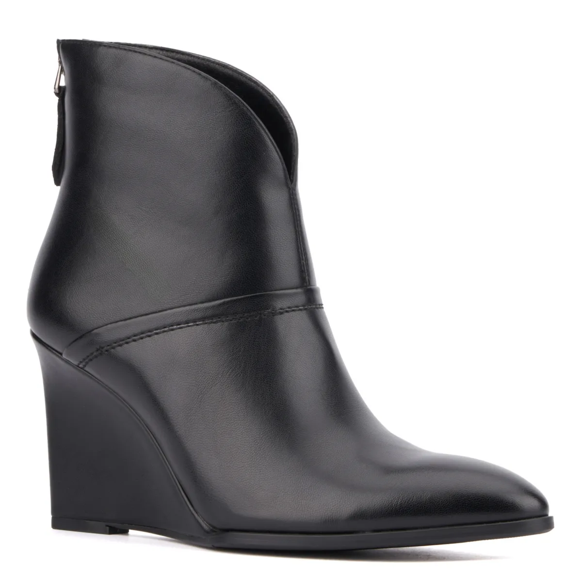 Laine Wedge Pointed Toe Ankle Boot